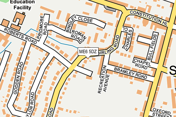 ME6 5DZ map - OS OpenMap – Local (Ordnance Survey)