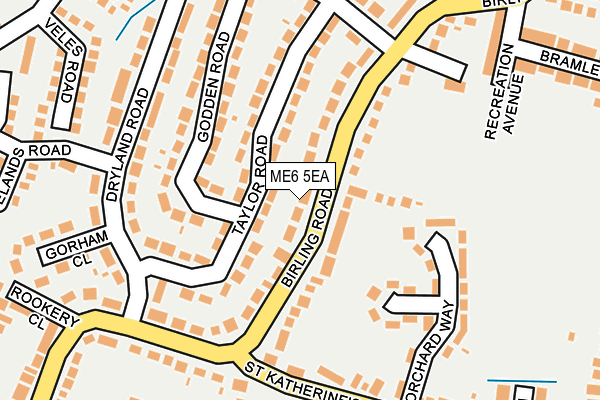 ME6 5EA map - OS OpenMap – Local (Ordnance Survey)