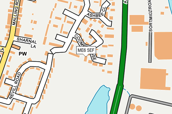 ME6 5EF map - OS OpenMap – Local (Ordnance Survey)