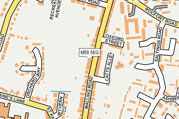 ME6 5EG map - OS OpenMap – Local (Ordnance Survey)