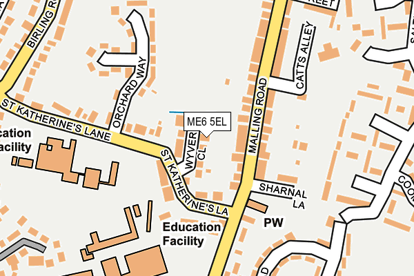 ME6 5EL map - OS OpenMap – Local (Ordnance Survey)