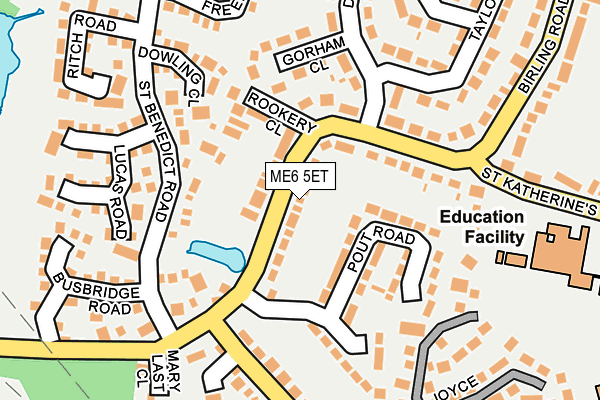 ME6 5ET map - OS OpenMap – Local (Ordnance Survey)