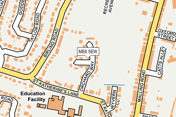 ME6 5EW map - OS OpenMap – Local (Ordnance Survey)