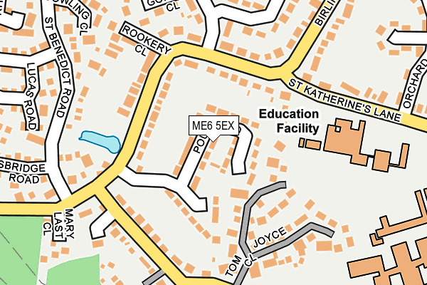 ME6 5EX map - OS OpenMap – Local (Ordnance Survey)