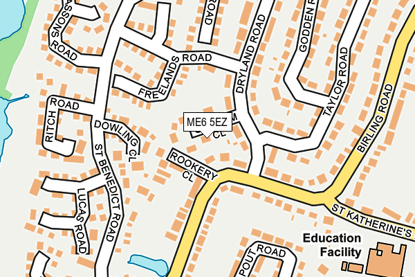 ME6 5EZ map - OS OpenMap – Local (Ordnance Survey)