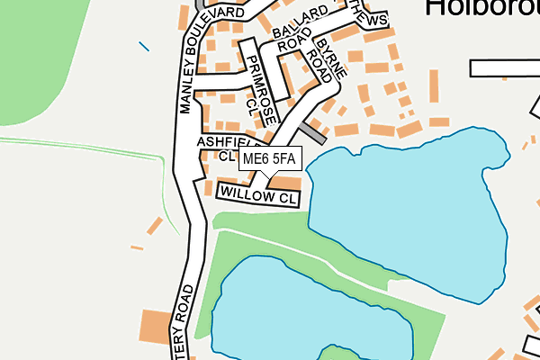 ME6 5FA map - OS OpenMap – Local (Ordnance Survey)