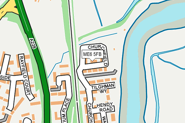 ME6 5FB map - OS OpenMap – Local (Ordnance Survey)