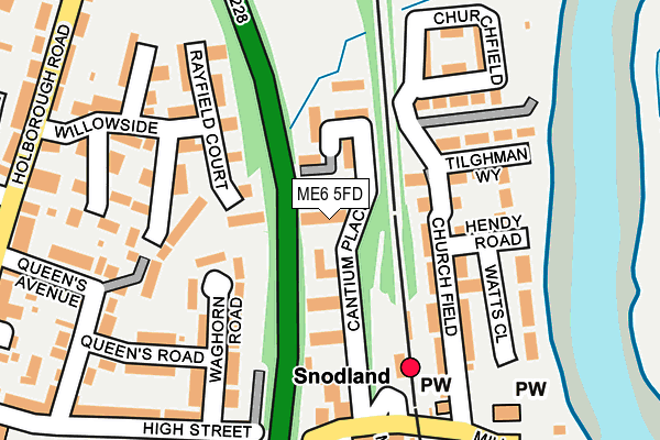 ME6 5FD map - OS OpenMap – Local (Ordnance Survey)