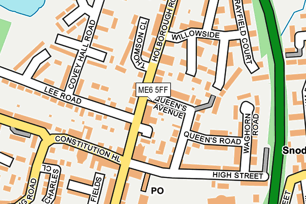 ME6 5FF map - OS OpenMap – Local (Ordnance Survey)