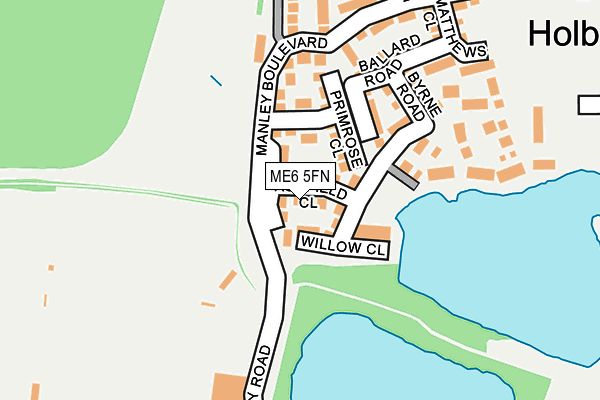 ME6 5FN map - OS OpenMap – Local (Ordnance Survey)