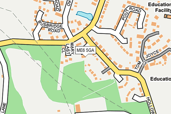 ME6 5GA map - OS OpenMap – Local (Ordnance Survey)