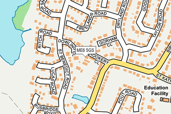 ME6 5GS map - OS OpenMap – Local (Ordnance Survey)
