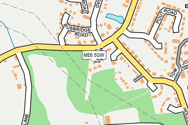 ME6 5GW map - OS OpenMap – Local (Ordnance Survey)