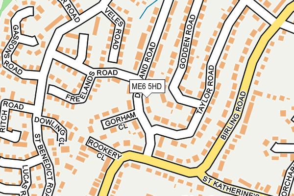 ME6 5HD map - OS OpenMap – Local (Ordnance Survey)