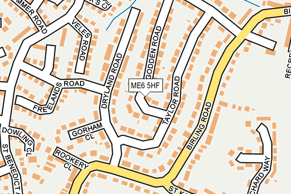 ME6 5HF map - OS OpenMap – Local (Ordnance Survey)