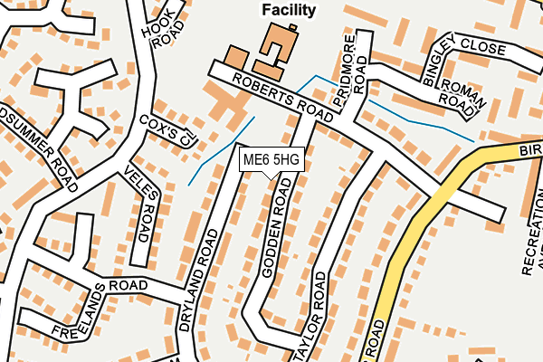 ME6 5HG map - OS OpenMap – Local (Ordnance Survey)