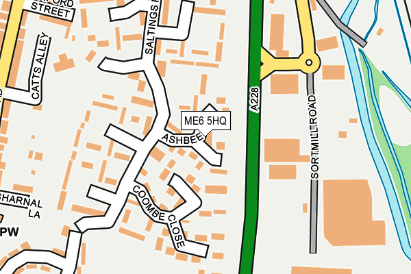 ME6 5HQ map - OS OpenMap – Local (Ordnance Survey)