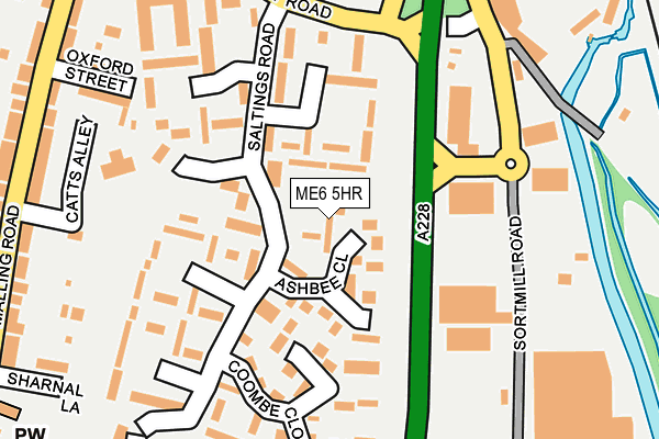 ME6 5HR map - OS OpenMap – Local (Ordnance Survey)