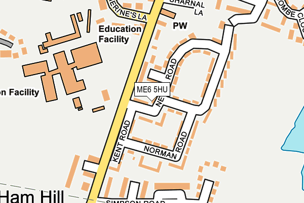 ME6 5HU map - OS OpenMap – Local (Ordnance Survey)