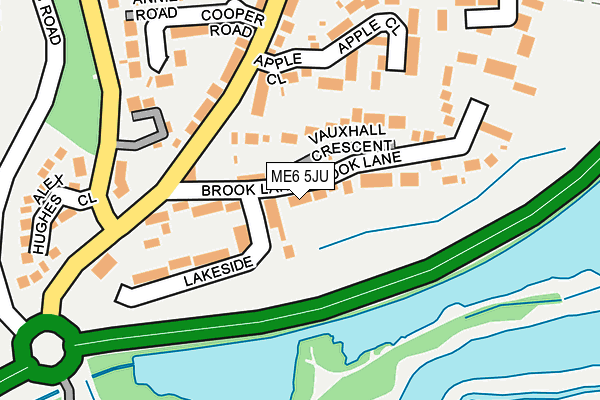ME6 5JU map - OS OpenMap – Local (Ordnance Survey)