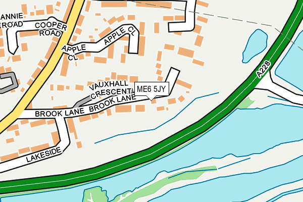 ME6 5JY map - OS OpenMap – Local (Ordnance Survey)