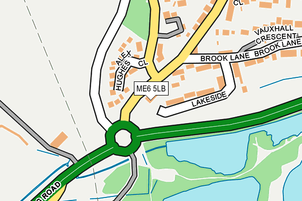ME6 5LB map - OS OpenMap – Local (Ordnance Survey)