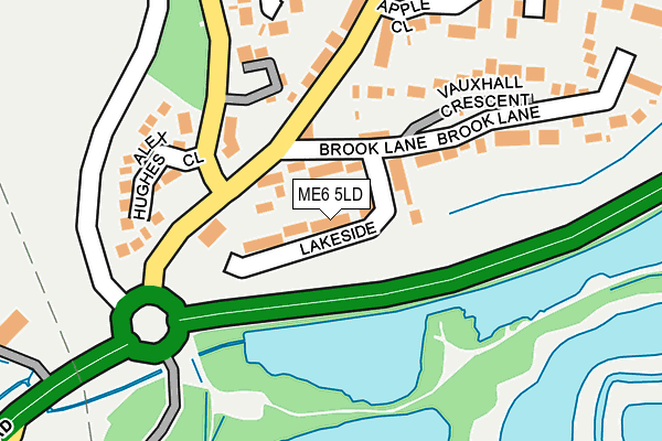 ME6 5LD map - OS OpenMap – Local (Ordnance Survey)