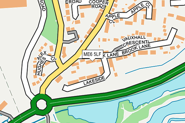 ME6 5LF map - OS OpenMap – Local (Ordnance Survey)