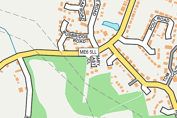ME6 5LL map - OS OpenMap – Local (Ordnance Survey)