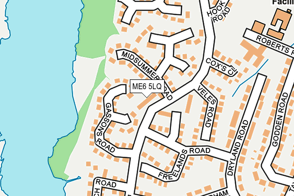 ME6 5LQ map - OS OpenMap – Local (Ordnance Survey)