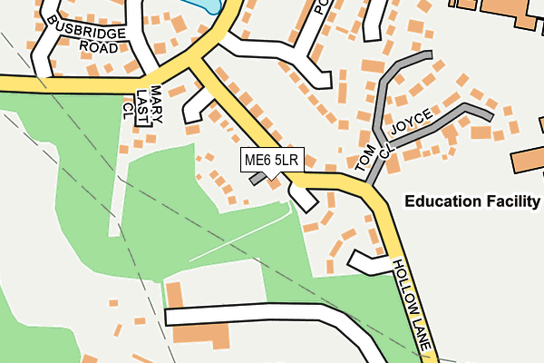 ME6 5LR map - OS OpenMap – Local (Ordnance Survey)