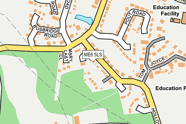ME6 5LS map - OS OpenMap – Local (Ordnance Survey)