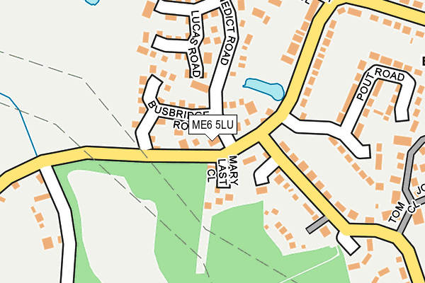 ME6 5LU map - OS OpenMap – Local (Ordnance Survey)
