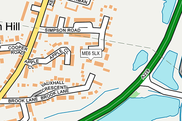 ME6 5LX map - OS OpenMap – Local (Ordnance Survey)