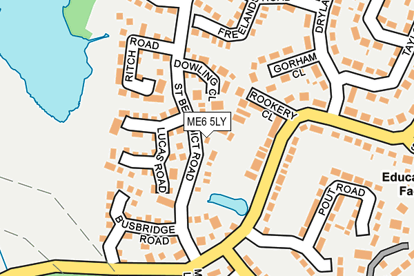 ME6 5LY map - OS OpenMap – Local (Ordnance Survey)