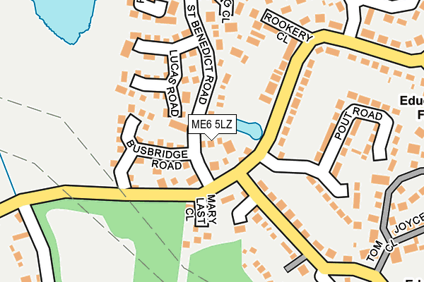 ME6 5LZ map - OS OpenMap – Local (Ordnance Survey)