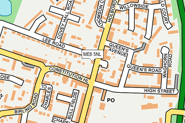 ME6 5NL map - OS OpenMap – Local (Ordnance Survey)