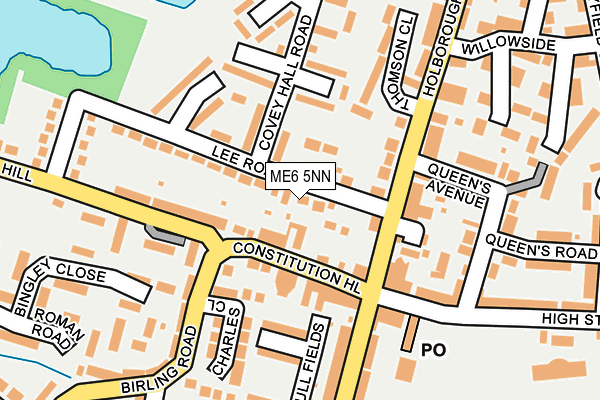 ME6 5NN map - OS OpenMap – Local (Ordnance Survey)
