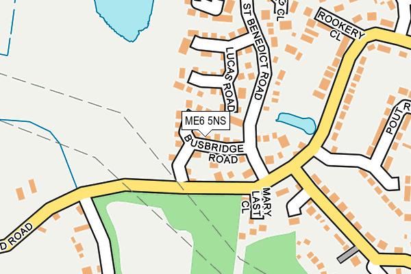 ME6 5NS map - OS OpenMap – Local (Ordnance Survey)