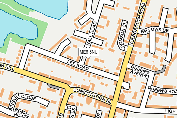 ME6 5NU map - OS OpenMap – Local (Ordnance Survey)