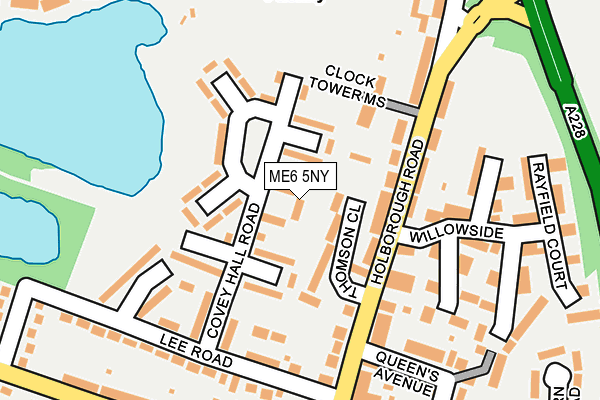 ME6 5NY map - OS OpenMap – Local (Ordnance Survey)