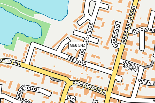 ME6 5NZ map - OS OpenMap – Local (Ordnance Survey)