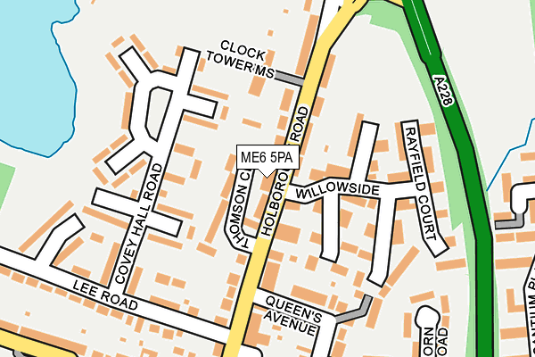 ME6 5PA map - OS OpenMap – Local (Ordnance Survey)