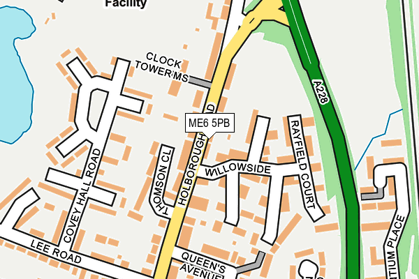 ME6 5PB map - OS OpenMap – Local (Ordnance Survey)