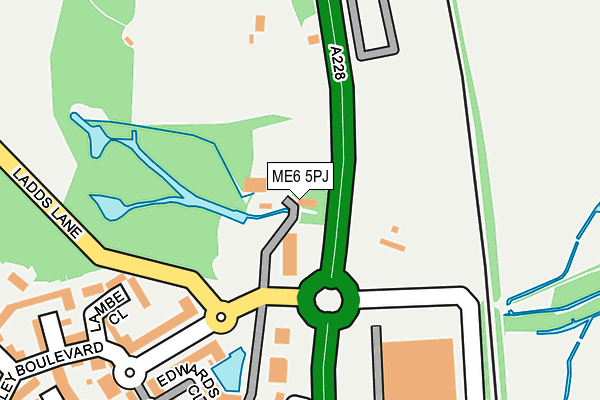 ME6 5PJ map - OS OpenMap – Local (Ordnance Survey)
