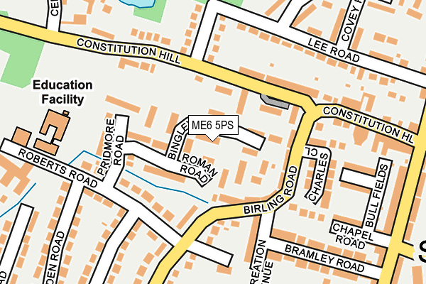 ME6 5PS map - OS OpenMap – Local (Ordnance Survey)