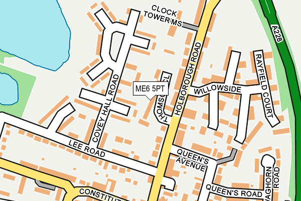 ME6 5PT map - OS OpenMap – Local (Ordnance Survey)