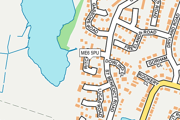 ME6 5PU map - OS OpenMap – Local (Ordnance Survey)
