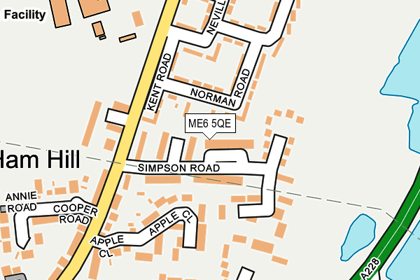 ME6 5QE map - OS OpenMap – Local (Ordnance Survey)