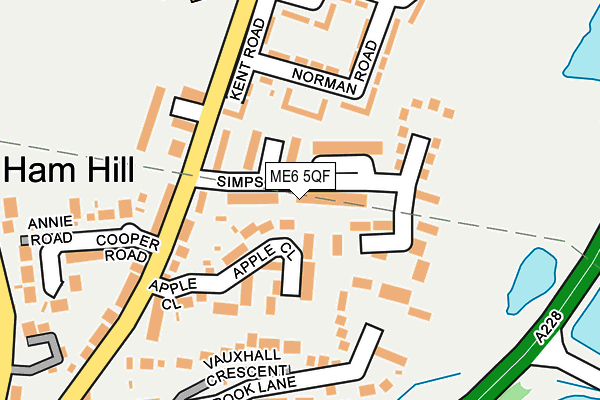 ME6 5QF map - OS OpenMap – Local (Ordnance Survey)